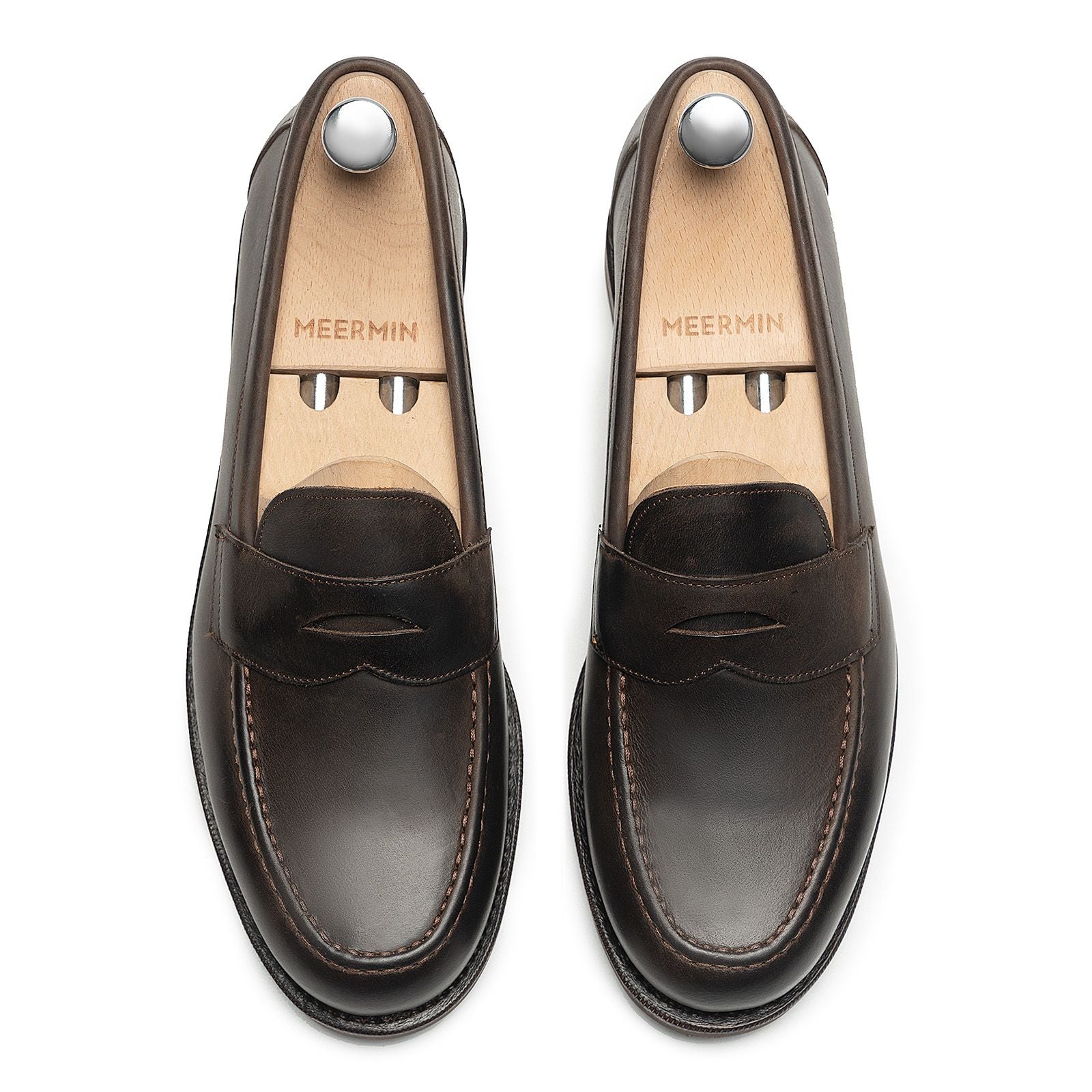 514040 - BROWN WAXY CALF - E – Meermin Shoes - UK