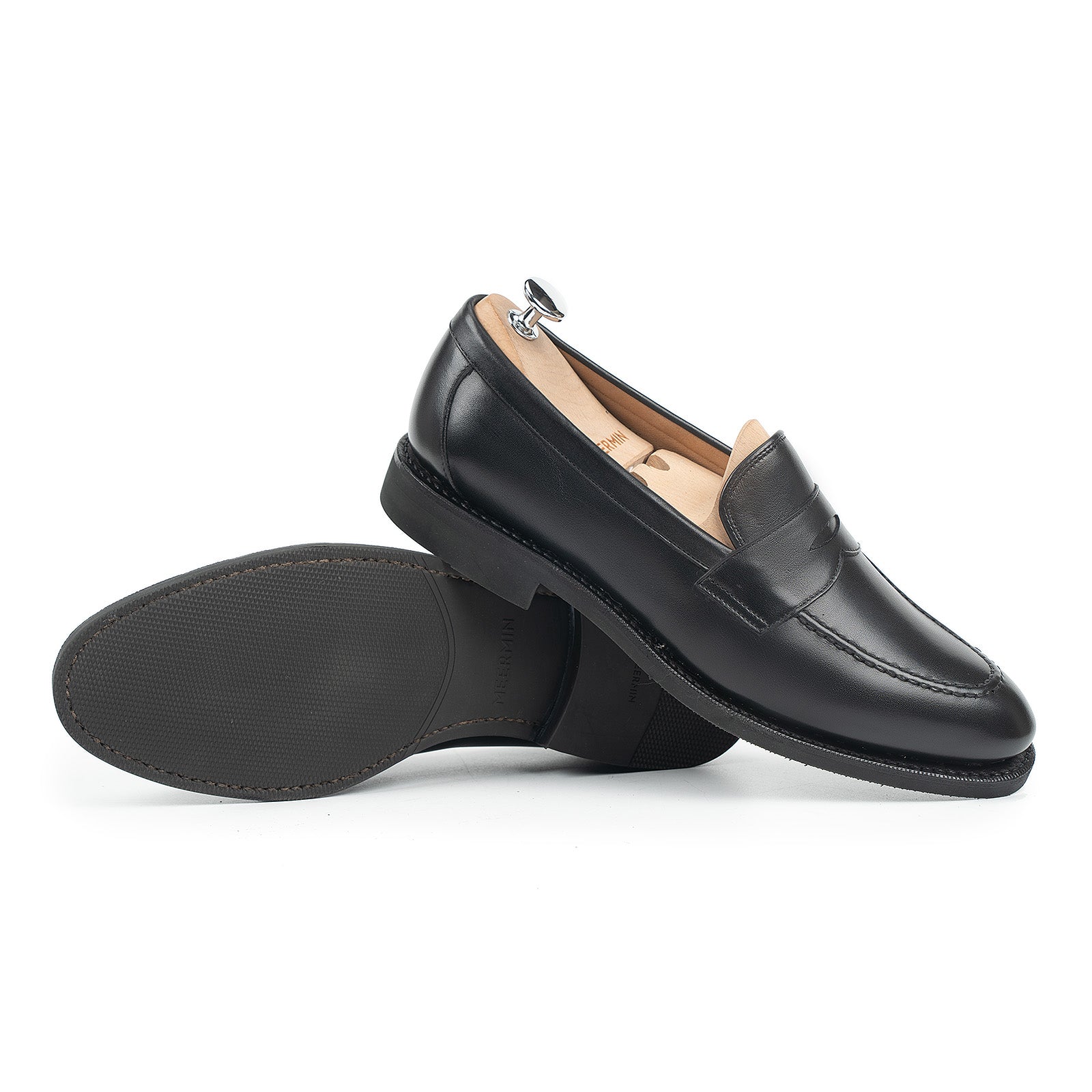 514045 - BLACK SILKCALF - E – Meermin Shoes - UK